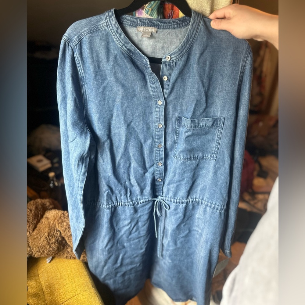 NWT Large Jean Midi Dress